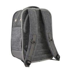 GRAY BACKPACK WITH WINDOW 30 x 23 x 43cm