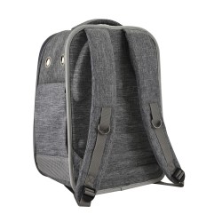 GRAY BACKPACK WITH WINDOW 30 x 23 x 43cm 2