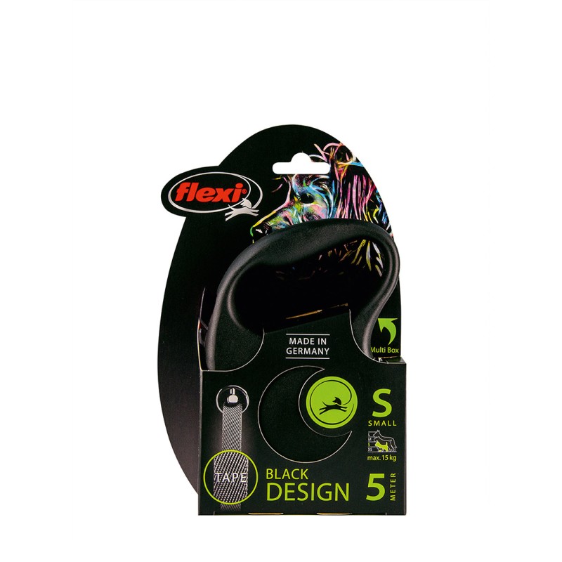 FLEXI-BLACK-LEINE