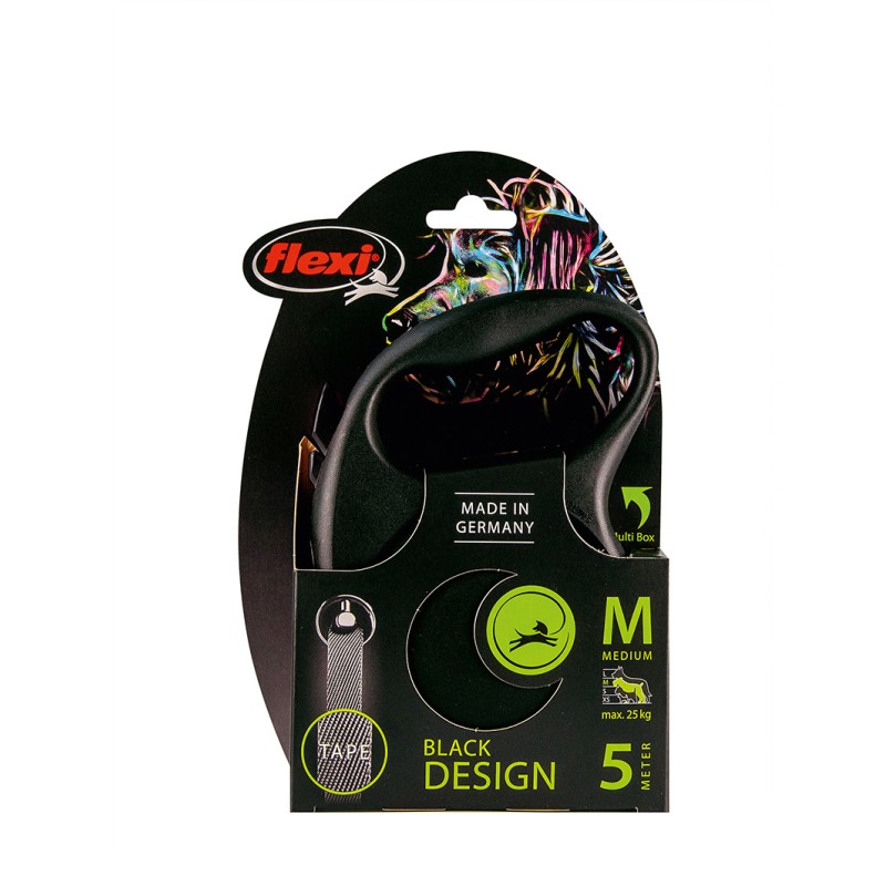 FLEXI-BLACK-LEINE