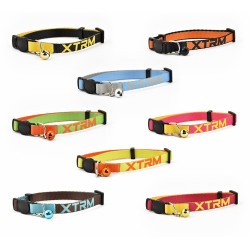 X-TRM NEON FLASH CAT COLLAR PACK 10mm x 22-33cm