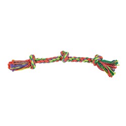 COTTON DENTAL ROPE WITH THREE KNOTS
