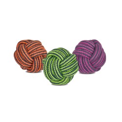 TWO-TONE COTTON DENTAL ROPE BALL