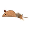 CORK MOUSE WITH FEATHER