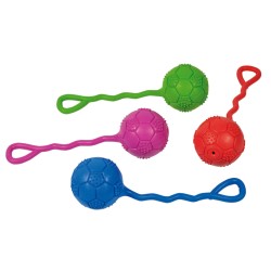 FOOTBALL WITH RUBBER PULLER