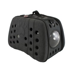 SACO CINZENTO COM JANELA 43X30X33 cm