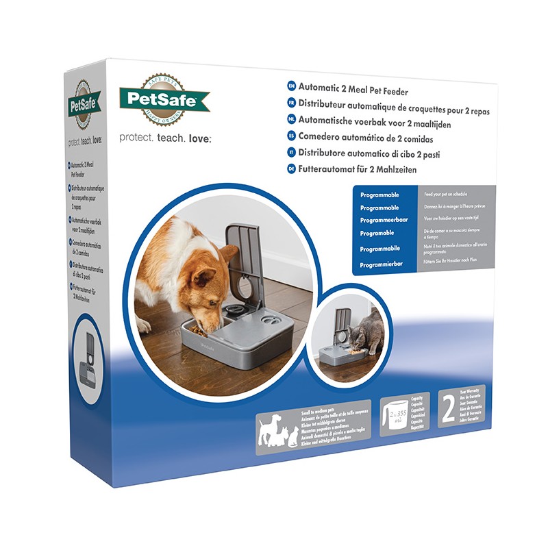 DISTRIBUTEUR CROQUETTES AUTOMATIQUE DEUX REPAS