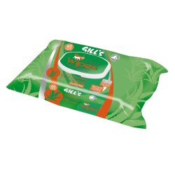 GILL'S XL HYGIENIC WET WIPES WITH ALOE VERA AND CHLORHEXIDINE 30 X 20CM 40UNITS