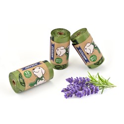 LAVENDER-SCENTED HYGIENIC BAG ROLL 15 BAGS MOQ 20 units