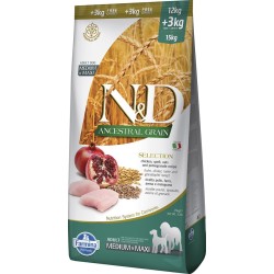 ND Ancestral Selection Hundefutter Huhn Granatapfel Adult Medium Maxi 12,3 kg