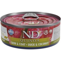 N&D CAT QUINOA SKIN&COAT PATO Y COCO 80GR