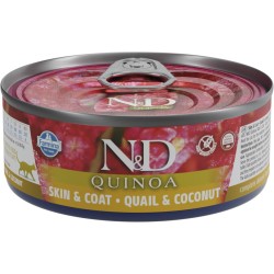 N&D CAT QUINOA SKIN&COAT CODORNIZ Y COCO 80GR