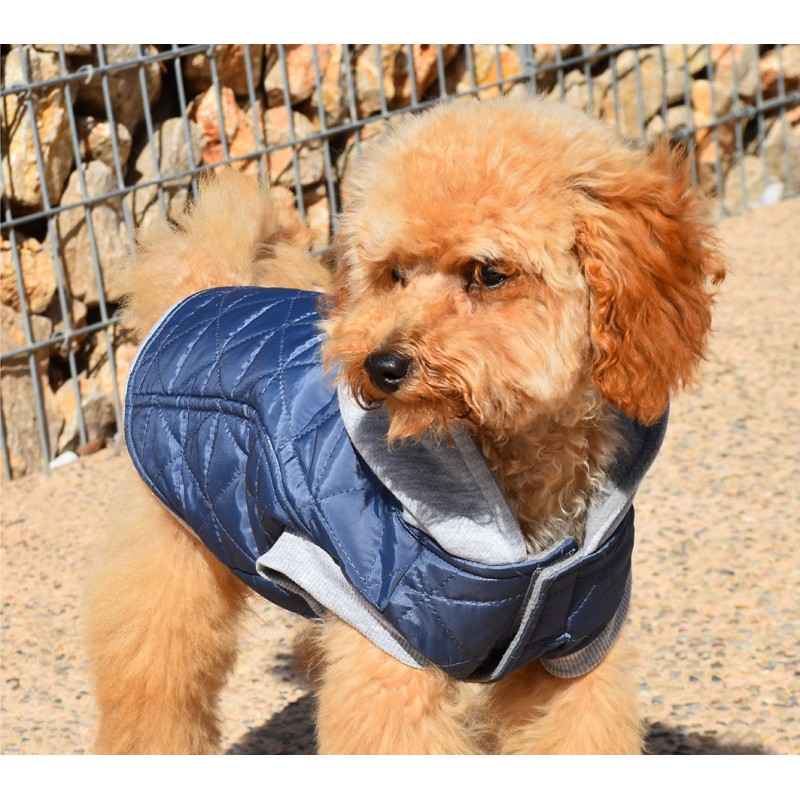 PULLOVER MIT KAPUZE PILOT BLAU