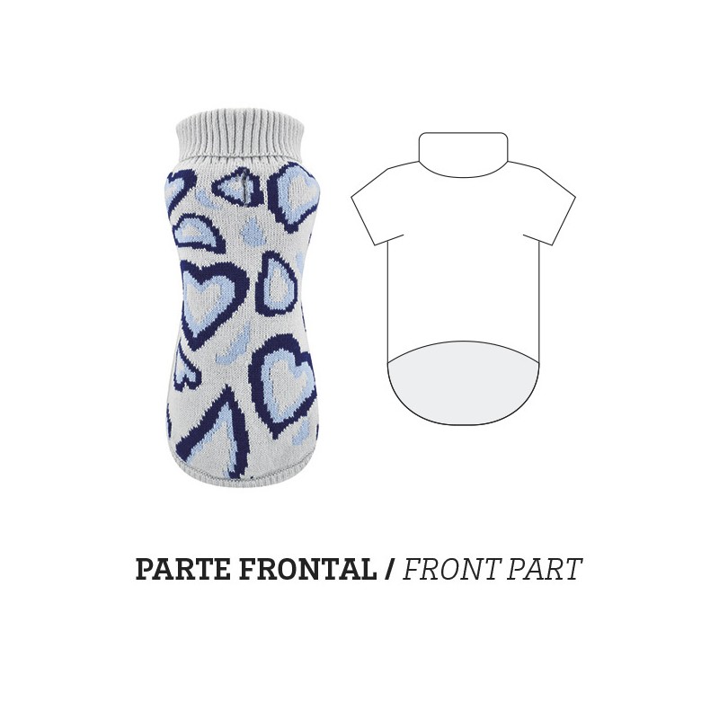 JERSEY PUNTO POP LOVE AZUL