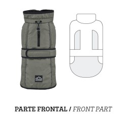 IMPERMEABLE CON FORRO POLAR LA TORMENTA PERFECTA SIN PATAS GRIS 2