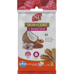 N&D QUINOA SNACK DOG SKIN AND COAT ARENQUE MEDMAXI  7 STICKS