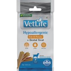 VET LIFE SNACK DOG HYPO PESCADO -PATATA MEDMAXI  7 STICKS
