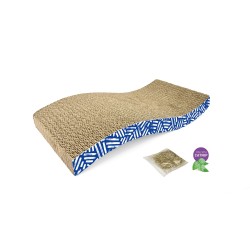 WAVE CARDBOARD SCRAPER WITH CATNIP