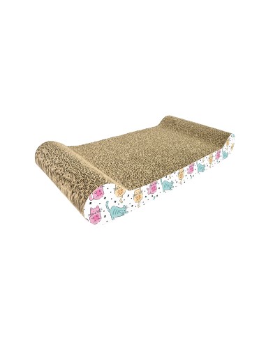JOYFUL CAT CARDBOARD SCRATCHER WITH CATNIP
