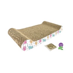 ARRANHADOR DE PAPELÃO PARA GATOS ALEGRE COM NIP DE GATOS