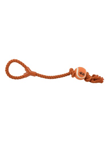COTTON DENTAL ROPE WITH BALL AND HANDLE - 50cm