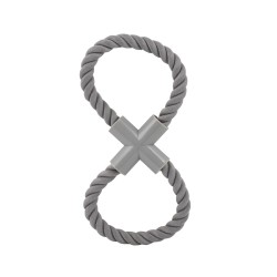 CORDE EN COTON EN FORME DE HUIT 2