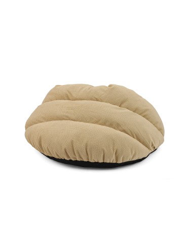 BEIGE HÖHLENBETT MIT BALL