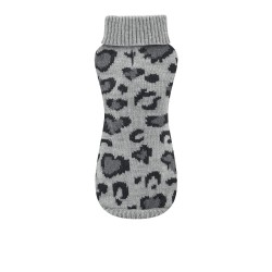 JERSEY PUNTO LEOPARD GRIS