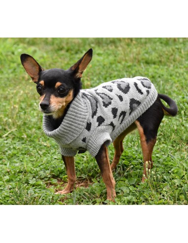 JERSEY PUNTO LEOPARD GRIS