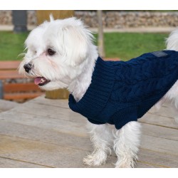 JERSEY PUNTO TRENZA AZUL MARINO 2