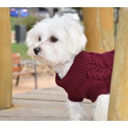 MAGLIONE A TRECCE BORDEAUX 2