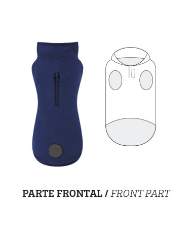 FORRO POLAR AZUL MARINO