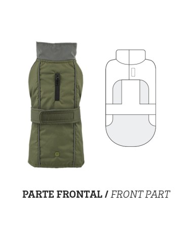 IMPERMEABLE VERDE-FOREST CON FORRO EXTRAIBLE