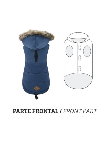 CHAQUETA CON CAPUCHA CANADA AZUL MARINO