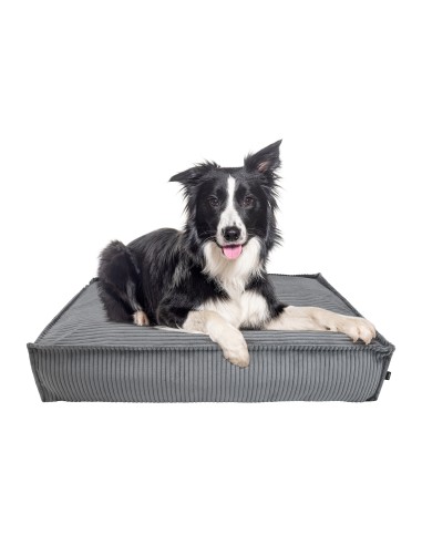 MATELAS EN VELOURS GRIS