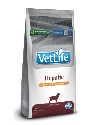 VET LIFE NATURAL DIET DOG HEPATIC 12KG