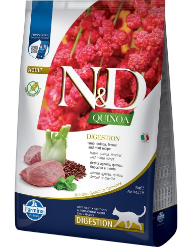 N&D CAT QUINOA DIGESTION CORDERO ADULT